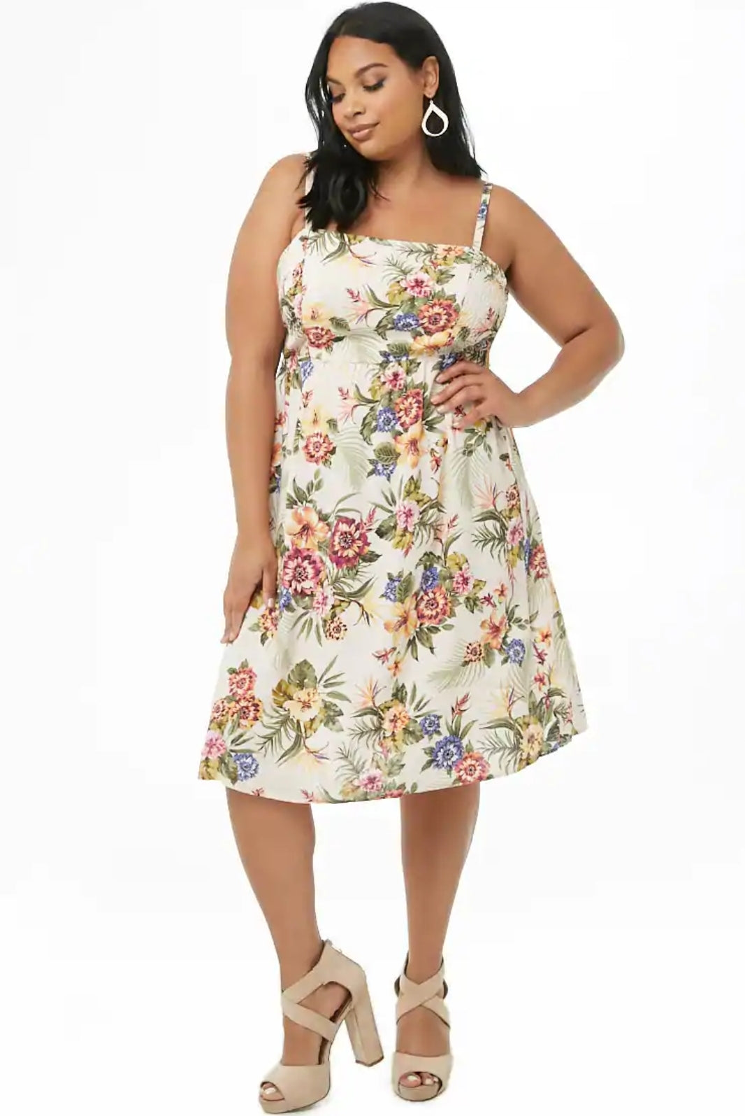 Plus Size Boho Flora Sun Dress